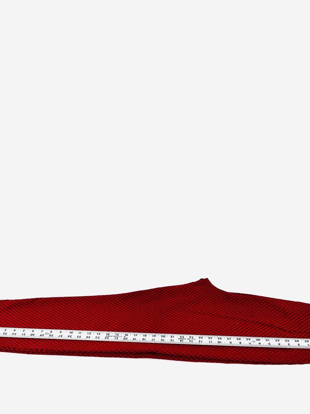 ELLE Geometric Diamond Pattern Pull-On Ankle Pants High Waisted Black Red Size M - Picture 8 of 11